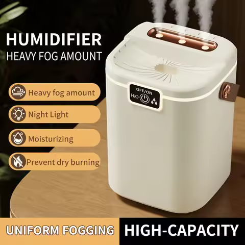 Air humidifier evaporation spray perfume diffuser large capacity three hole humidifier household off