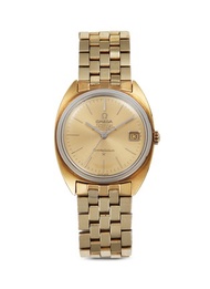 LANE CRAWFORD VINTAGE COLLECTION OMEGA 18K GOLD DIAL WATCH