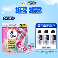 Viên giặt xả arFUM 5 trong 1 MỚI, tinh dầu nước hóa lưu hương lâu 16 tuần, khử khuẩn 99% - (50 viên/