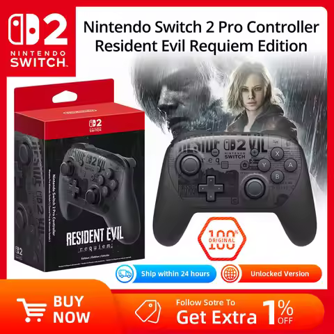 Nintendo Switch 2 Pro Controller- Resident Evil Requiem Edition- Original Sale Game Controller for N