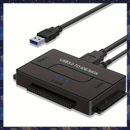 (F  Z)USB3.0 Hard Drive Adapter 3-Way USB3.0 to SATA/IDE Easy Drive Cable for 2.5/3.5 Inch SATA IDE 
