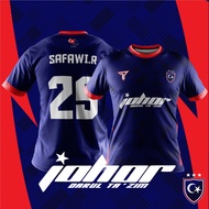 Jersi Bola Budak Johor Custom Jersey Jdt Jersey Football Club Jersi Bola Sepak Malaysia Custom Jersey Name+number Kid Jersey Blue Full Sublimation Jersey Long Sleeve Shirt