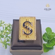 916 Gold - Ring - 3D Biscuit Ring - Dollar Chinese Coin - Color - 23.09g/28 - AAJF