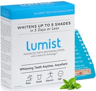 Advanced Teeth Whitening Strips – Pack of 10 (5 Treatments) - 5 Shades Brighter in 5 Days - Mint Fla