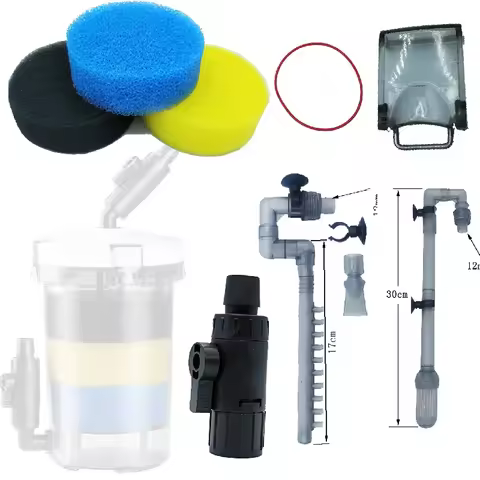 SUNSUN Spare Part Inlet Outlet Pipe Holder Filter Sponge O-ring Accessories for Aquarium External HW