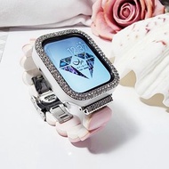 女皇貝 粉硨磲 Apple Watch 智慧手錶 Android 寶石 錶帶 客製