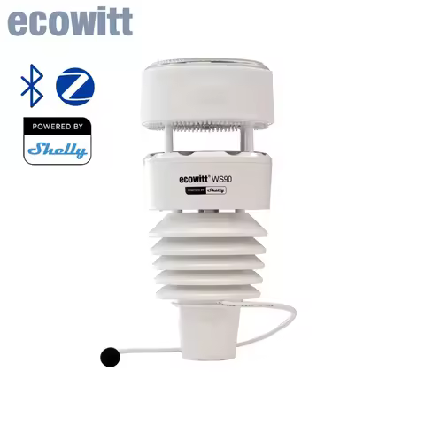 Ecowitt WS90 7-in-1 Weather Station Powered by Shelly