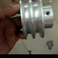 pulley pully B2 4" inch as 19 mm /19 mm puli alumunium