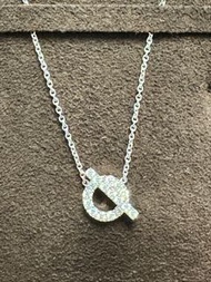 （平過官網） 愛馬仕 Hermes 小Q白金鑽石項鏈
