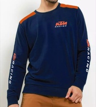Jaket Hoodie Jumper KTM Bahan Kain Flecee Warna Orange