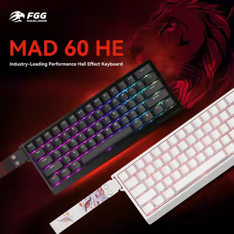 FGG Madlions Mad60 HE E-sports Magnetic Switch Mechanical Keyboard RGB Wired Hot Swap 8K Customized 