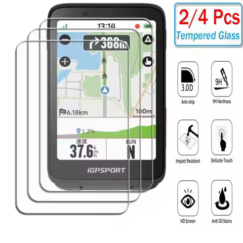 9H HD Tempered Glass For iGPSPORT BiNavi iGS800 BSC200 BSC200s BSC300 BSC300T Screen Protection Prot