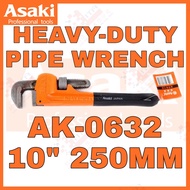 ASAKI JAPAN AK-0632 10" HEAVY-DUTY PIPE WRENCH SEPANA PAIP 10" SPANNER