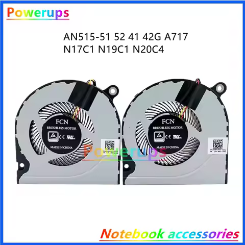 New Original Laptop CPU/GPU Cooler Fan For Acer Nitro 3 AN515-51 52 41 42 G A717 N17C1 N19C1 N20C4 D