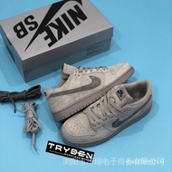 Original SB Dunk Low pro QS reigning champion gray casual sports shoes