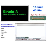 USED LP140WH1 LP140WH4 14'' 40pin LED Laptop Screen Display 14inch (TL) (D3) (TL) (C1) HP 4420s LCD 