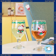 [Butter Shop] Christmas Glass Goblet Set (380ml)