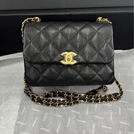 《限賣最後三天！不賣了！》絕版爆款✨可斜.肩.後背！Chanel 22k荔枝牛皮方胖