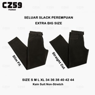 【Local Shipping】 Slacks Ladies S-XL/34-44 Suit Fabrics 大码 女士西装裤