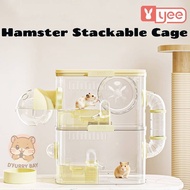YEE Transparent Stacking Hamster Cage ~ Expandable Layout Design