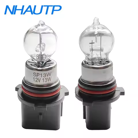 NHAUTP 1 Pair PG18.5D-1 SP13W P13W Halogen Lamp For Audi A4 B8 Skoda Yeti 5L 508 Daytime Running Lig
