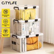 Citylife Anti-Humidity Storage Box Stackable Strong Storage Container Box Stackable Storage Organize