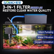 🌊READY STOCK🌊 SOBO Aquarium Top Filter WP-880F WP-2880F WP-4880F Aquarium Power Head Water Pump Ikan