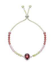 純銀八心八箭鋯石單排手鍊 - 妖精公主