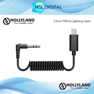 Hollyland 3.5mm TRS to L*ghtn*ng Cable 32cm Coiled Cable - HL35L01 | for Lark M1 and Lark 150