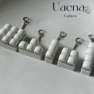 UAENAU Finger Keyboard Cap, 3/4/9Keys DIY Keyboard Fidget Keychain, Relaxing Keycap Keys Button Stea