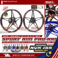 Sport Rim HYPERTECH NVX 155 V1 V2 AEROX 1.6 1.6 X 17 INCH PRO-RX1 Cast Casting Wheel CNC Alloy 5 Sta