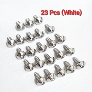 Original Heng Yamaha Sniper 155 Body Fairing Fixing Screw Set - White Gold Bolts 23 pcs