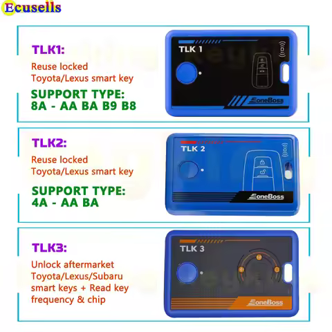EONEBOSS TLK1 Key Unlocking Device Support 8A-AA BA B9 B8 + TLK2 Locked Key Reuse Tool 4A-AA BA +TLK