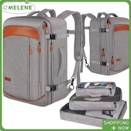 MELENE Travel Luggage Bagpack,  50L Large Travel Backpack, Fashion Shoe Pouch Waterproof Expandable 
