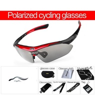 รถจักรยานยนต์/จักรยานProfessional Polarizedแว่นกีฬากลางแจ้งแว่นตากันแดด5เลนส์สายตาสั้น