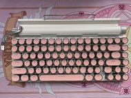 Mesin Tik Mekanikal Keyboard gaming Typewriter Bluetooth keyboard