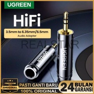 Ugreen Converter 6.5mm 6.35mm to 3.5mm Hifi - Ugreen 60711 3.5mm Male to 6.5mm Female