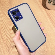 frosted camshield oppo reno 8 4g reno8 z 8z 5g cover casing - reno 8z 5g biru