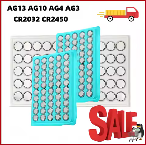 1.55V AG13 LR44 Button Battery AG10 AG4 AG3 LR1130 LR41 377 LR626 Alkaline Battery Pila Cell Coin Wa