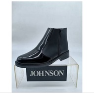 113153 dan 9935 Johnson Shoes mix leather double zipper ankle boots