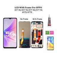 Original LCD With Frame For OPPO A57 A77 4G 5G A57S A77S LCD Display with Touch Screen Assembly