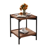 Global House DELICATO โต๊ะกลาง รุ่น COMBINE-03 ขนาด 40x40x60 ซม. สีวอลนัท รับประกันของเเท้