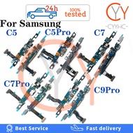 For Samsung Galaxy C5 C7 C9 Pro / C5000 C5010 C7000 C701F C7010 C900F C9000 USB Charging Port Dock Connector Charge Board Flex Cable Replacement Spare Parts