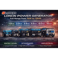 LONCIN Gasoline Generator | 1kW – 6kw Power Generator | Portable / Heavy Duty / Industrial Series