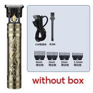 Vintage T9 ไฟฟ้าผม Clipper usb ชาร์จเครื่อง ปัตตาเลี่ยนตัดผมมัลติฟังก์ชั่ เครื่องโกนหนวด Professiona