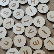 ALPHABETS and NUMBERS ~ wooden
