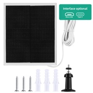 10W Solar Panel for Security Camera 5V Micro-USB Port Camera Solar Panel Charger with IP65 Waterproo