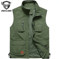 EAGLADE Tooling Loose Multi-Pocket Waterproof Quick Drying Fishing Vest Men  MS-7838/M-5XL Classic S