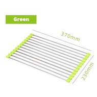 {SG} Foldable Dish Drying Rack Stainless Drainer above Sink Storage Organizer Tray Kitchen Accessori