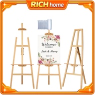 Pine Wood Easel Stand Wooden Drawing Art Sketch Welcome Board Wedding Sign Display 150cm 175cm